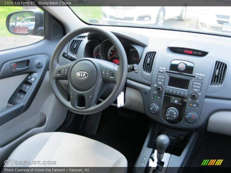 Ebony Black / Stone 2010 Kia Forte EX
