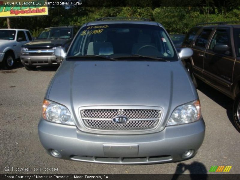 Diamond Silver / Gray 2004 Kia Sedona LX