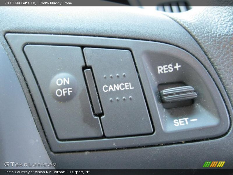 Ebony Black / Stone 2010 Kia Forte EX