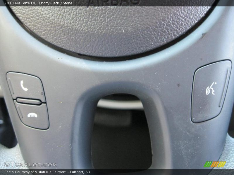 Ebony Black / Stone 2010 Kia Forte EX