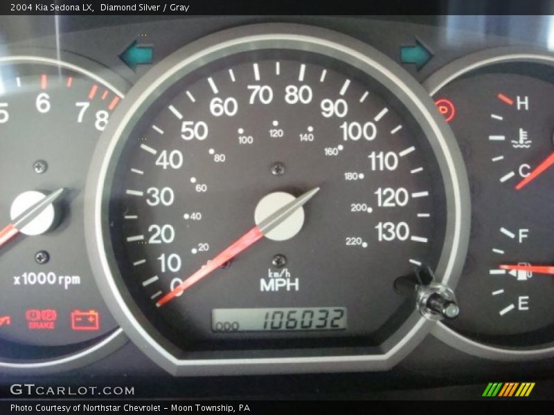 Diamond Silver / Gray 2004 Kia Sedona LX