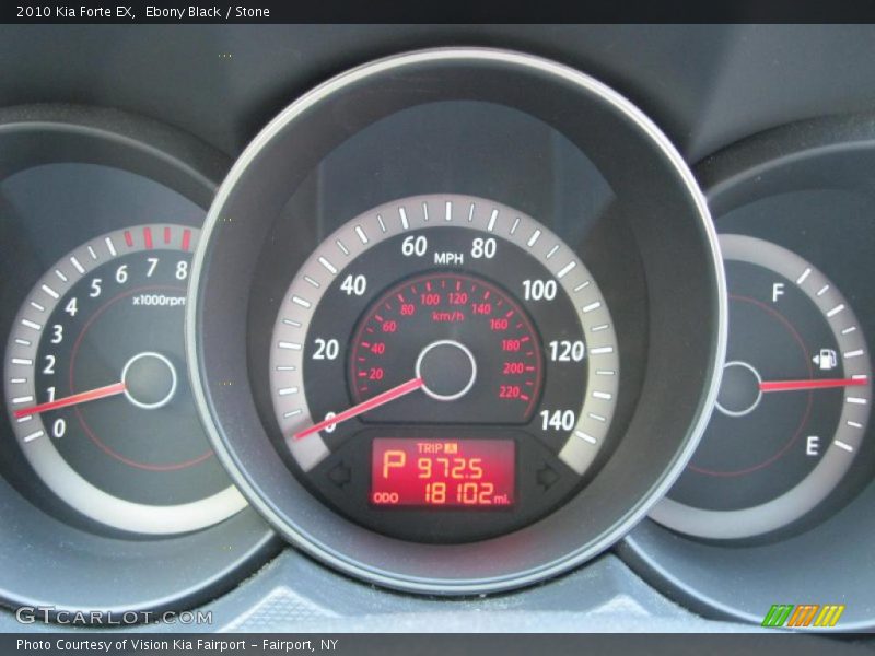 Ebony Black / Stone 2010 Kia Forte EX
