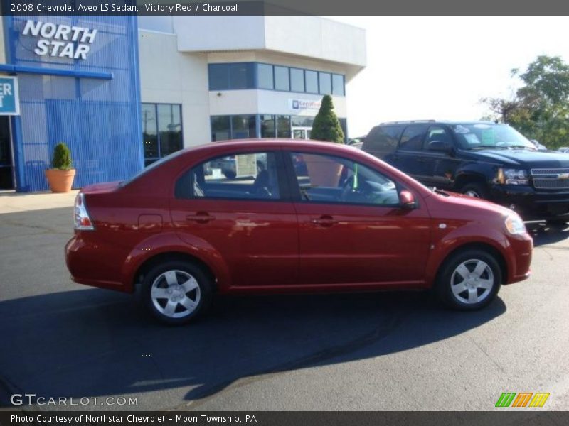 Victory Red / Charcoal 2008 Chevrolet Aveo LS Sedan