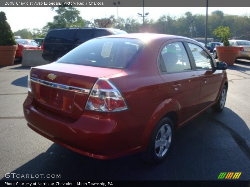 Victory Red / Charcoal 2008 Chevrolet Aveo LS Sedan