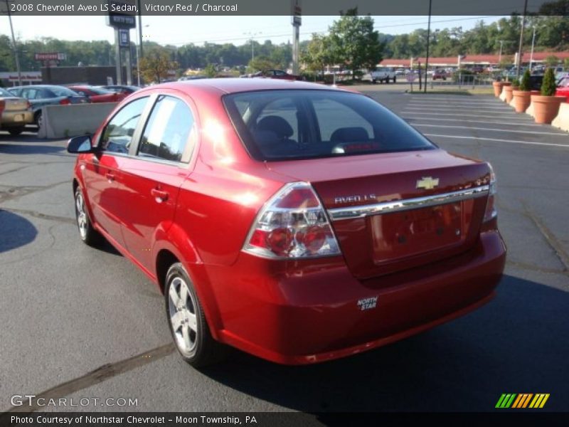 Victory Red / Charcoal 2008 Chevrolet Aveo LS Sedan