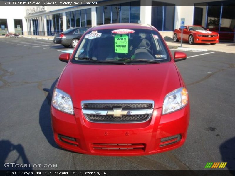 Victory Red / Charcoal 2008 Chevrolet Aveo LS Sedan