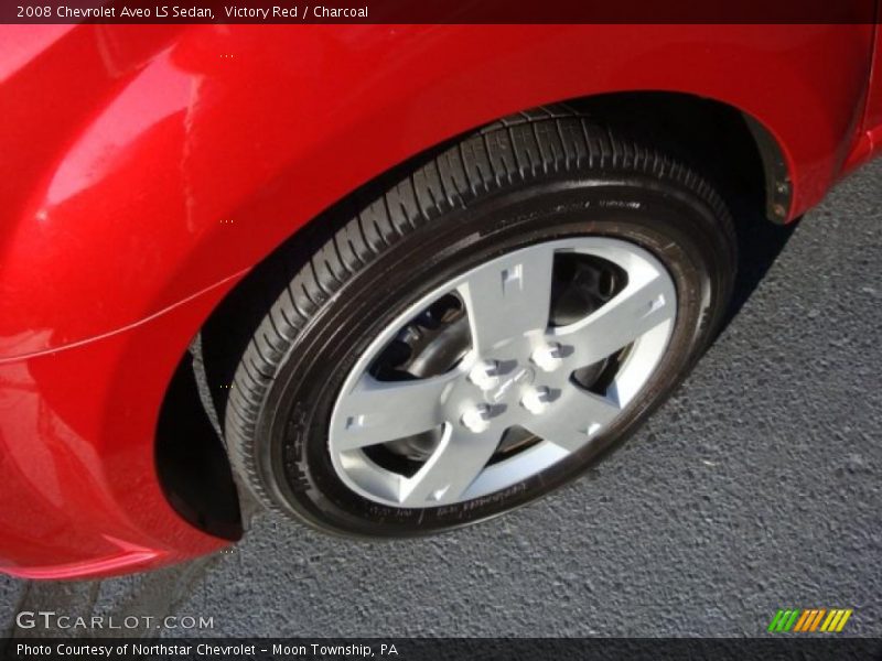 Victory Red / Charcoal 2008 Chevrolet Aveo LS Sedan