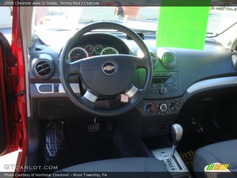 Victory Red / Charcoal 2008 Chevrolet Aveo LS Sedan