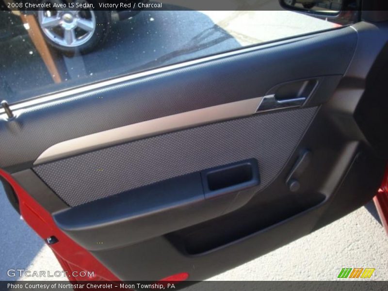 Victory Red / Charcoal 2008 Chevrolet Aveo LS Sedan