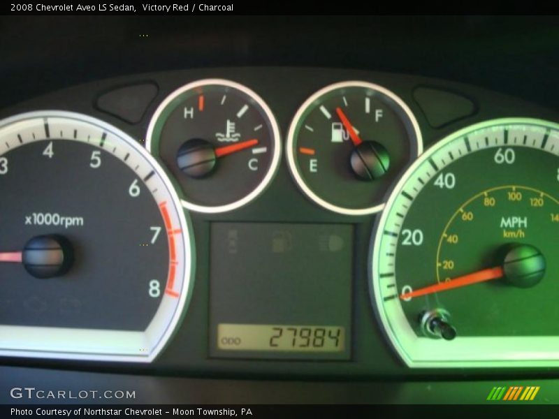 Victory Red / Charcoal 2008 Chevrolet Aveo LS Sedan
