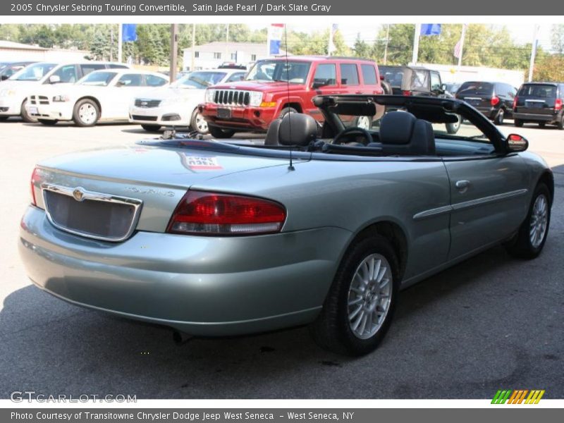 Satin Jade Pearl / Dark Slate Gray 2005 Chrysler Sebring Touring Convertible