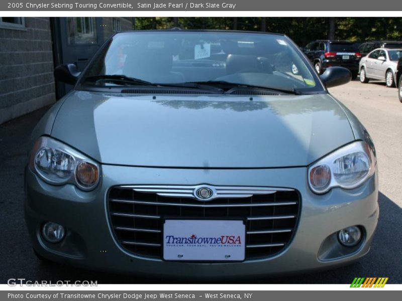 Satin Jade Pearl / Dark Slate Gray 2005 Chrysler Sebring Touring Convertible