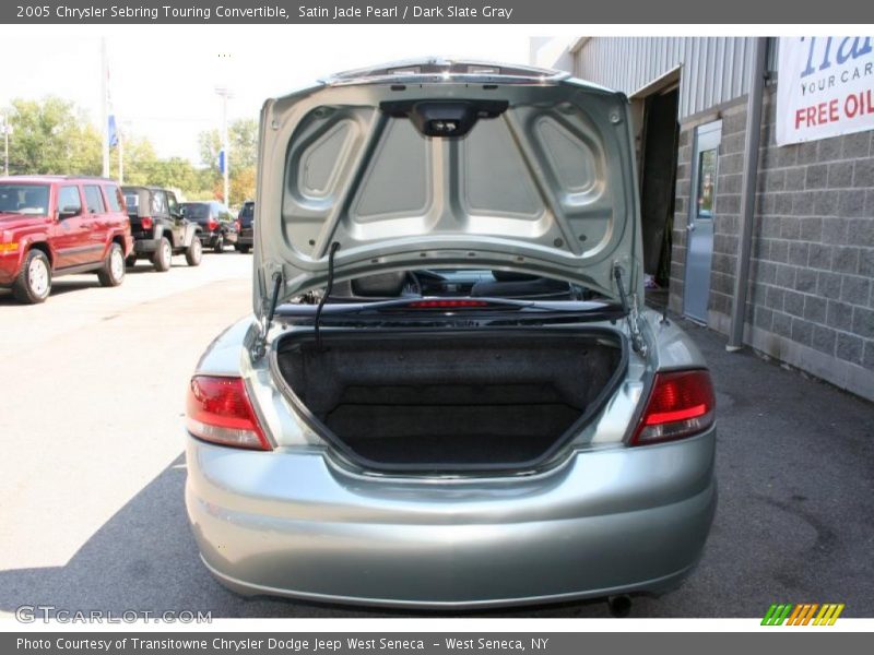 Satin Jade Pearl / Dark Slate Gray 2005 Chrysler Sebring Touring Convertible
