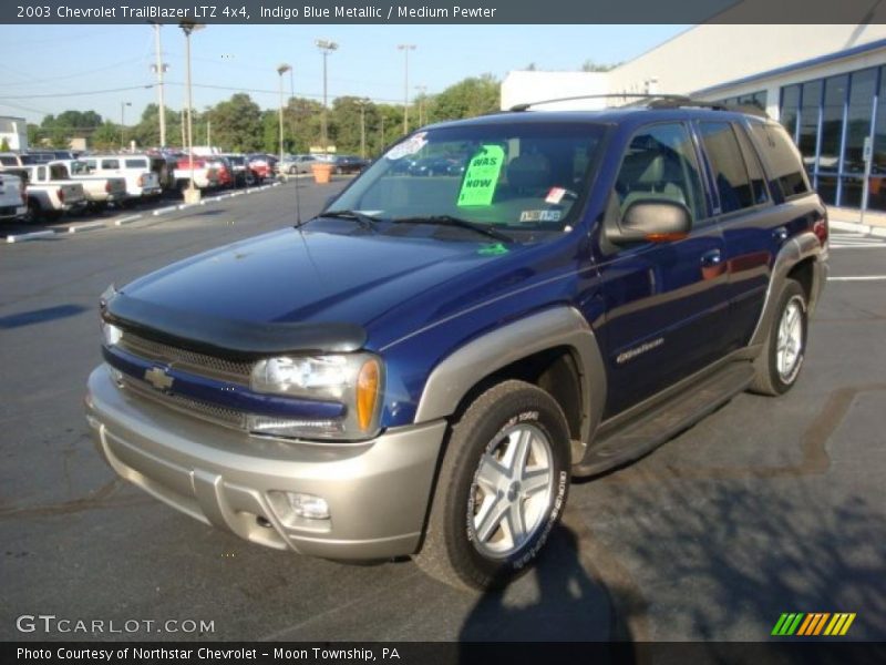 Indigo Blue Metallic / Medium Pewter 2003 Chevrolet TrailBlazer LTZ 4x4