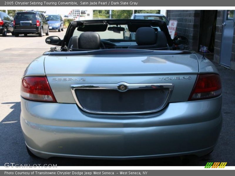 Satin Jade Pearl / Dark Slate Gray 2005 Chrysler Sebring Touring Convertible