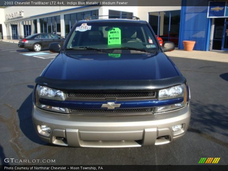 Indigo Blue Metallic / Medium Pewter 2003 Chevrolet TrailBlazer LTZ 4x4