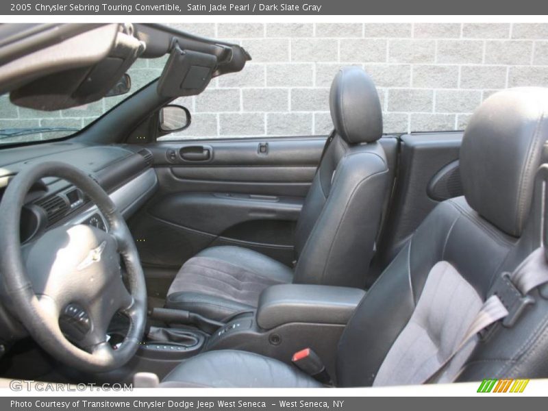 Satin Jade Pearl / Dark Slate Gray 2005 Chrysler Sebring Touring Convertible