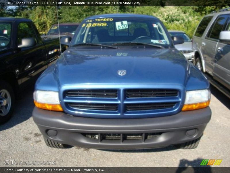 Atlantic Blue Pearlcoat / Dark Slate Gray 2003 Dodge Dakota SXT Club Cab 4x4