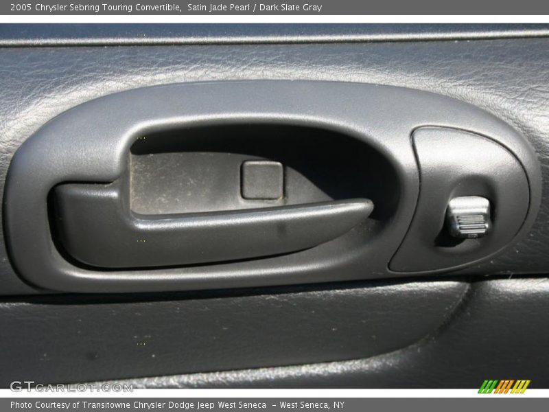 Satin Jade Pearl / Dark Slate Gray 2005 Chrysler Sebring Touring Convertible