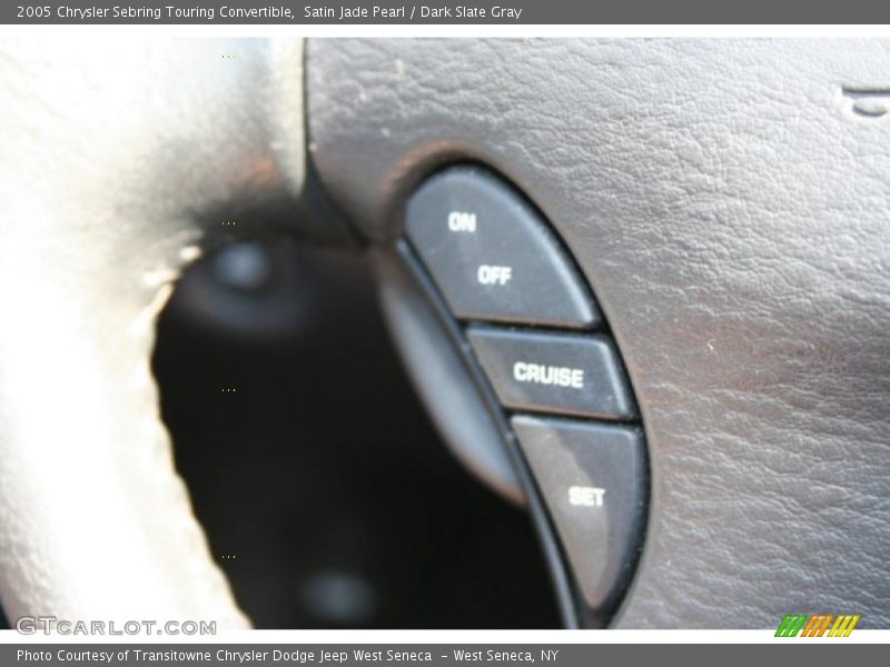 Satin Jade Pearl / Dark Slate Gray 2005 Chrysler Sebring Touring Convertible