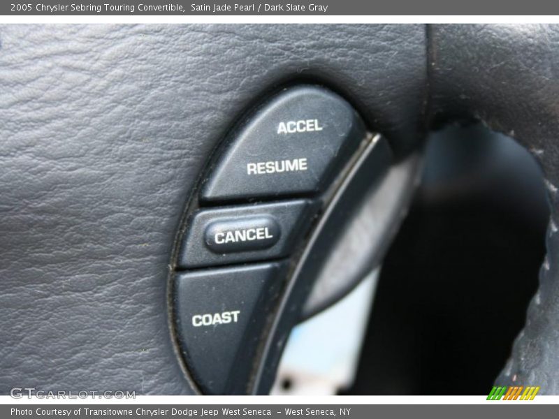 Satin Jade Pearl / Dark Slate Gray 2005 Chrysler Sebring Touring Convertible