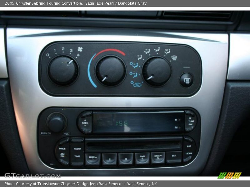 Satin Jade Pearl / Dark Slate Gray 2005 Chrysler Sebring Touring Convertible