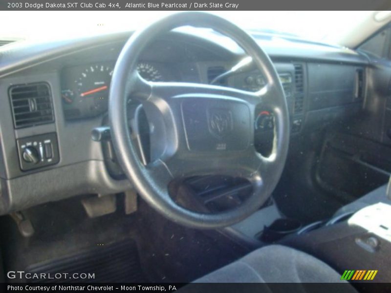 Atlantic Blue Pearlcoat / Dark Slate Gray 2003 Dodge Dakota SXT Club Cab 4x4