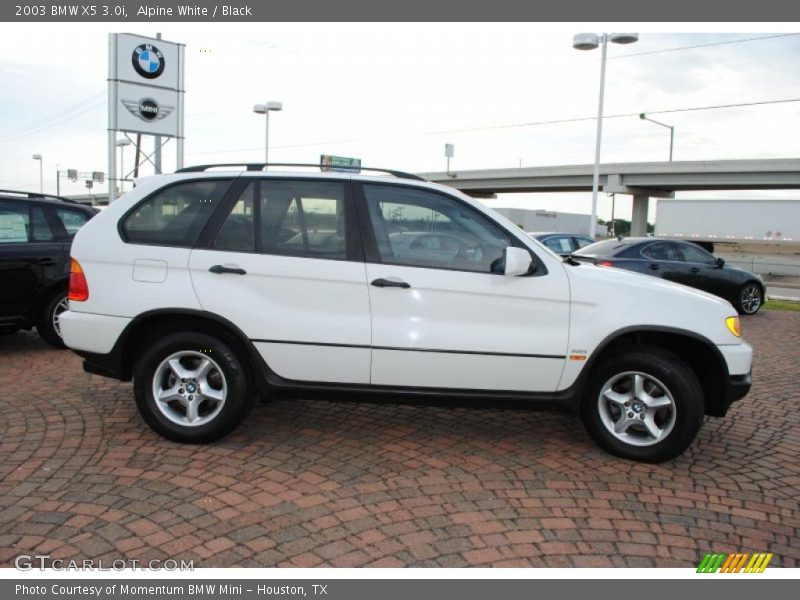 Alpine White / Black 2003 BMW X5 3.0i