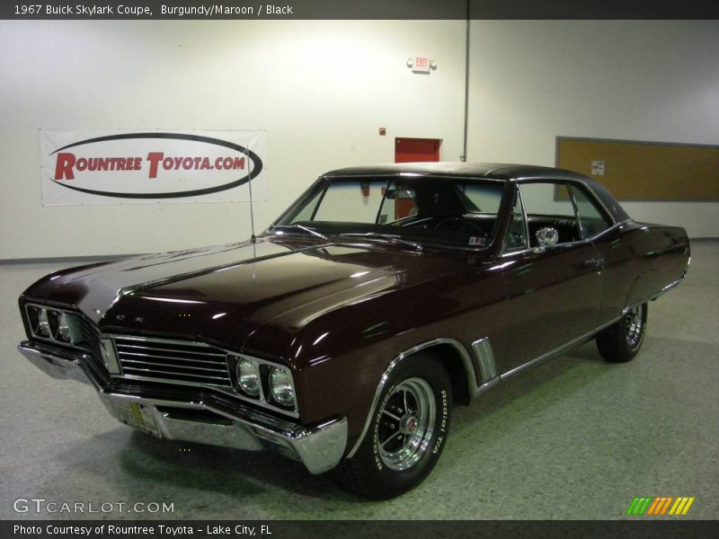 Burgundy/Maroon / Black 1967 Buick Skylark Coupe