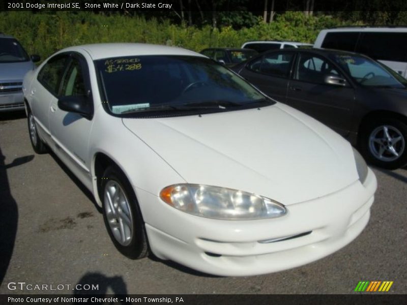 Stone White / Dark Slate Gray 2001 Dodge Intrepid SE