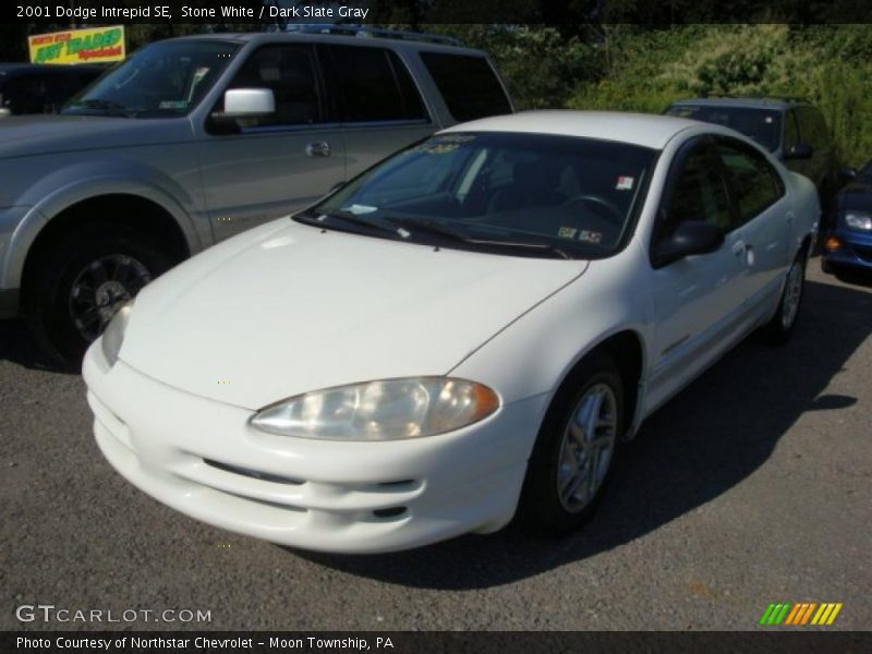 Stone White / Dark Slate Gray 2001 Dodge Intrepid SE