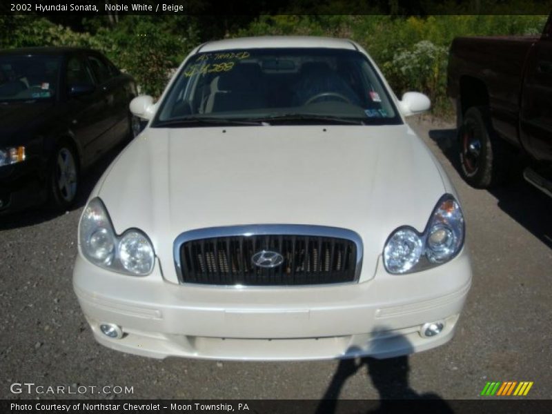 Noble White / Beige 2002 Hyundai Sonata