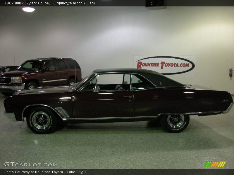 Burgundy/Maroon / Black 1967 Buick Skylark Coupe