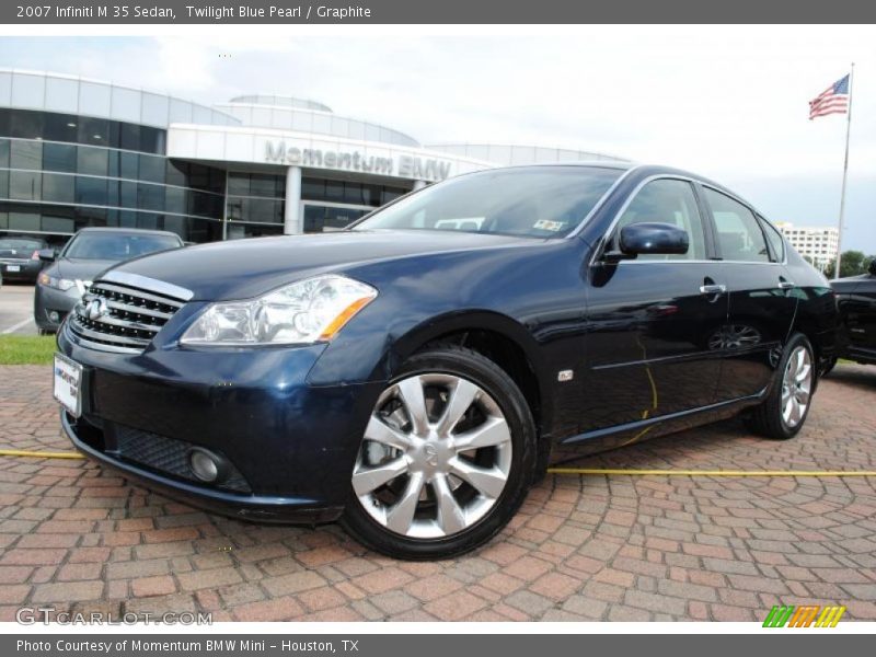 Twilight Blue Pearl / Graphite 2007 Infiniti M 35 Sedan