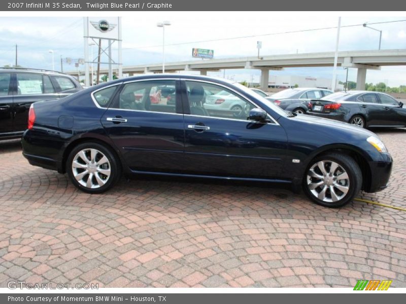 Twilight Blue Pearl / Graphite 2007 Infiniti M 35 Sedan