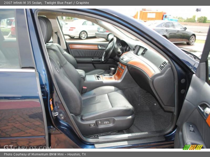 Twilight Blue Pearl / Graphite 2007 Infiniti M 35 Sedan