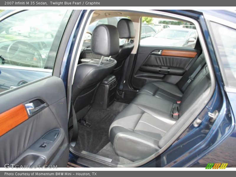 Twilight Blue Pearl / Graphite 2007 Infiniti M 35 Sedan