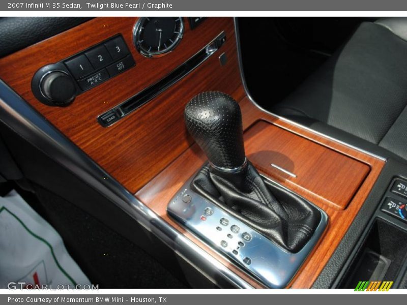 Twilight Blue Pearl / Graphite 2007 Infiniti M 35 Sedan