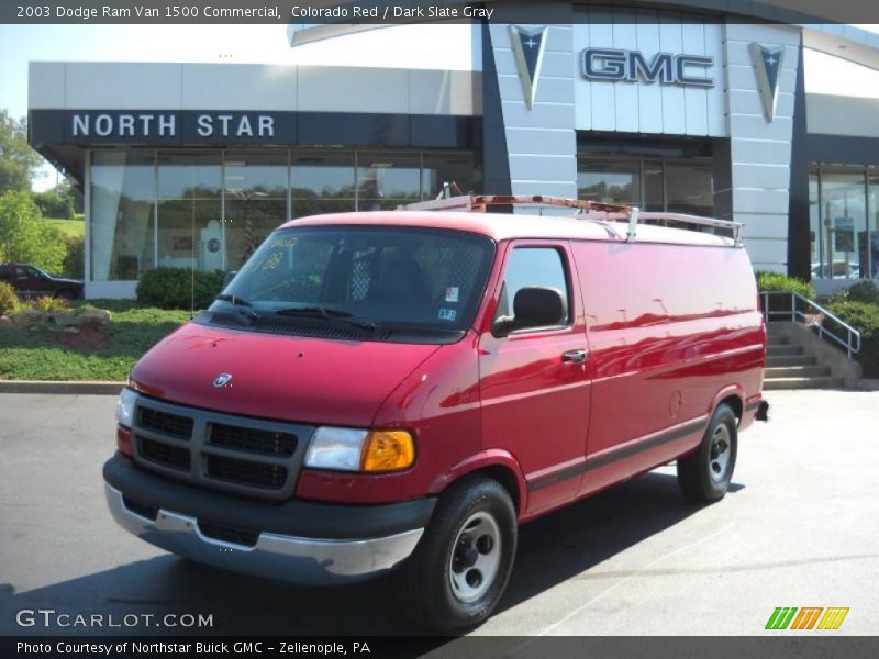 Colorado Red / Dark Slate Gray 2003 Dodge Ram Van 1500 Commercial