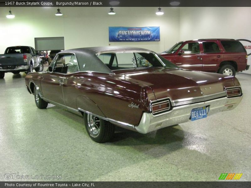 Burgundy/Maroon / Black 1967 Buick Skylark Coupe