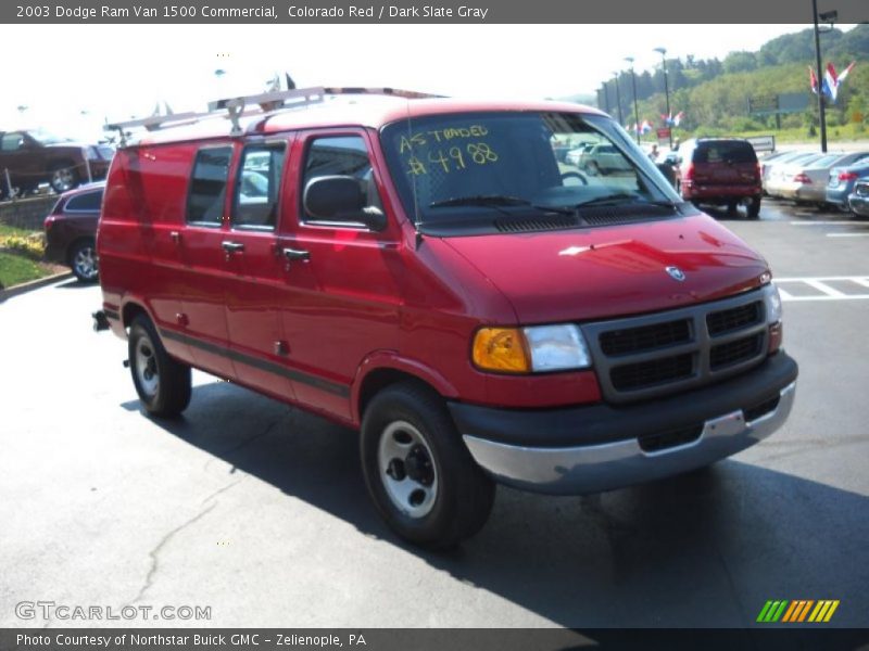 Colorado Red / Dark Slate Gray 2003 Dodge Ram Van 1500 Commercial
