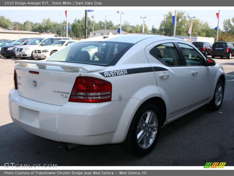 Stone White / Dark Slate Gray 2010 Dodge Avenger R/T