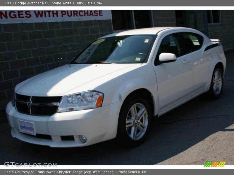 Stone White / Dark Slate Gray 2010 Dodge Avenger R/T