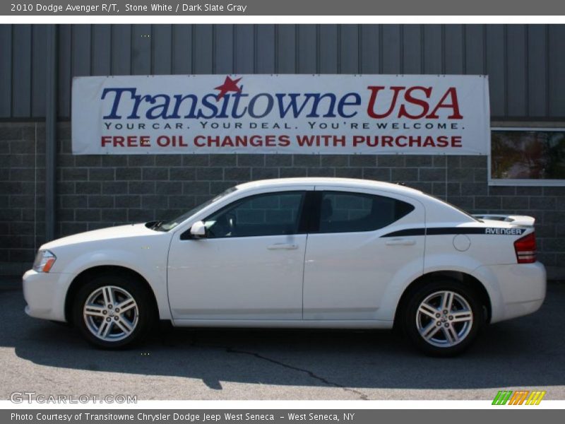 Stone White / Dark Slate Gray 2010 Dodge Avenger R/T