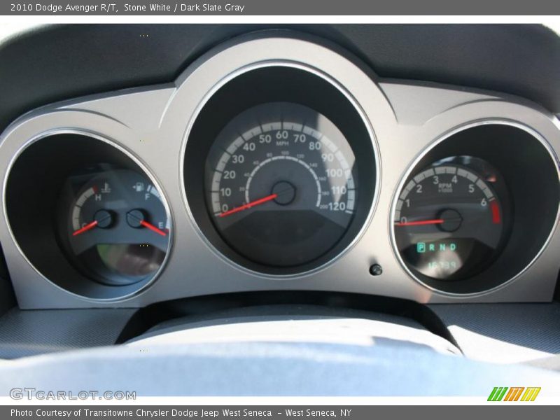 Stone White / Dark Slate Gray 2010 Dodge Avenger R/T