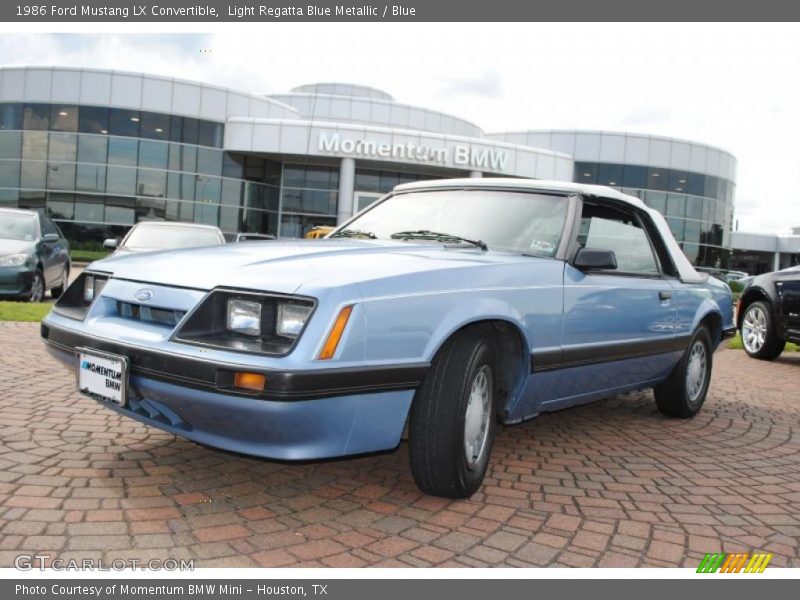 Light Regatta Blue Metallic / Blue 1986 Ford Mustang LX Convertible