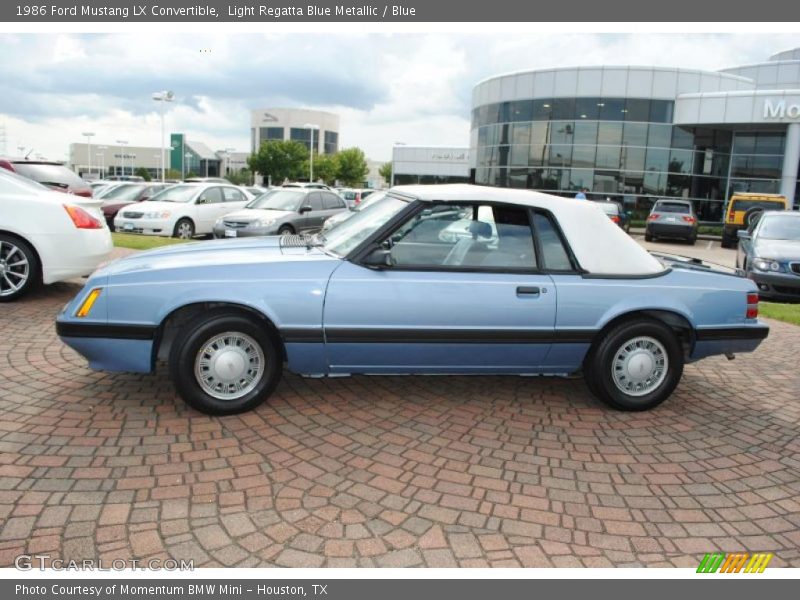 Light Regatta Blue Metallic / Blue 1986 Ford Mustang LX Convertible