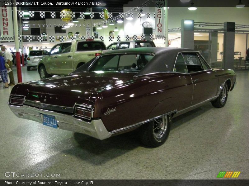 Burgundy/Maroon / Black 1967 Buick Skylark Coupe
