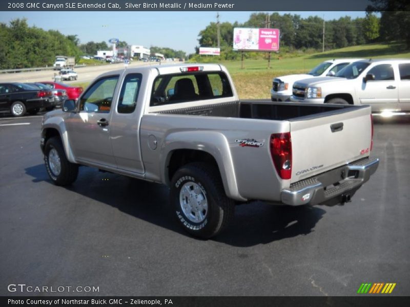 Silver Birch Metallic / Medium Pewter 2008 GMC Canyon SLE Extended Cab