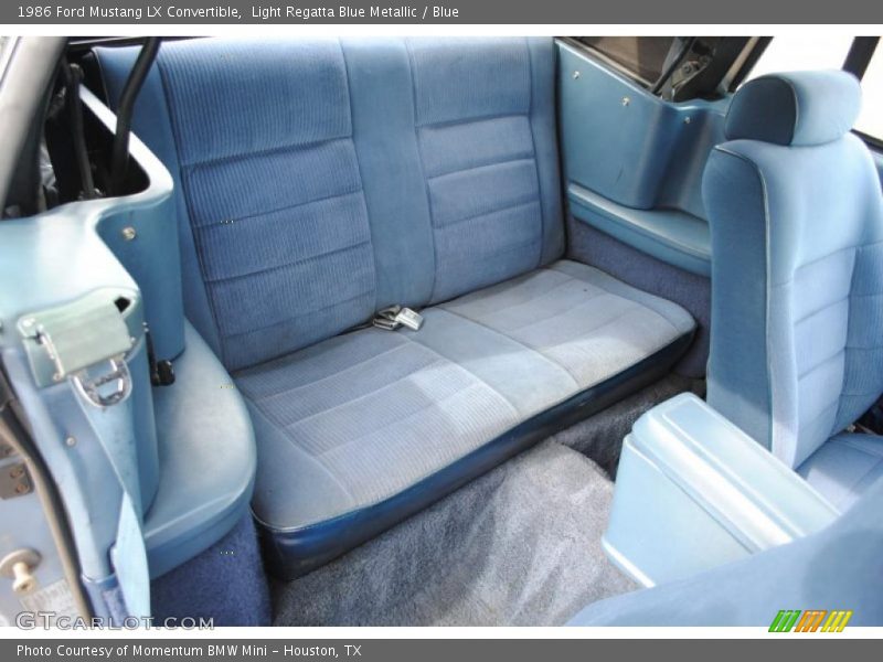 Light Regatta Blue Metallic / Blue 1986 Ford Mustang LX Convertible